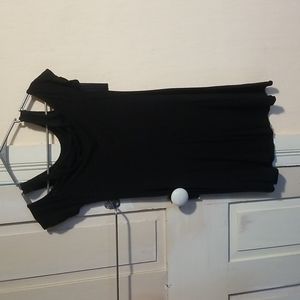 Black, open shoulder, dress, medium.